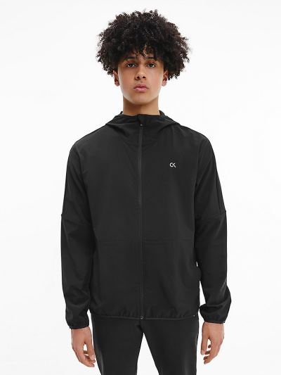Calvin Klein Ruhák HU938369 | Calvin Klein Hooded Férfi Széldzseki Fekete